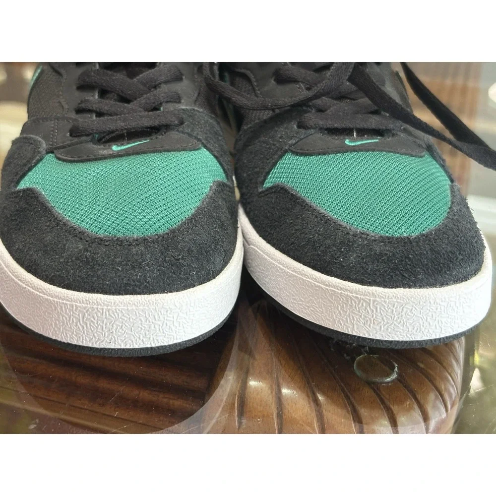 Nike SB Alleyoop Black/Green Skateboarding Shoes Lace-Up US Men's 9 D